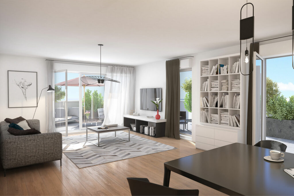 Vue d'appartement 